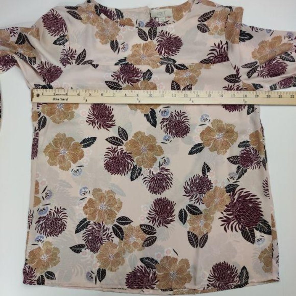 LOFT Long Sleeve Floral top - Picture 11 of 13